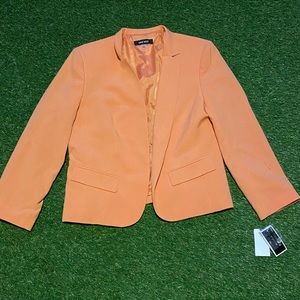 Orange Blazer/Jacket Size 8 Stretch Nine West